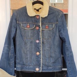 Marc Jacobs Sherpa lined denim jacket